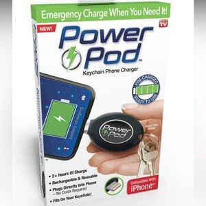 Power Pod Keychain Phone Charger